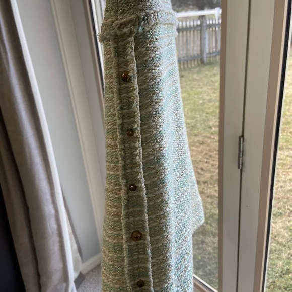 Zara MULTICOLORED TWEED DRESS WITH BUTTONS SIZE XS - Picture 5 of 8